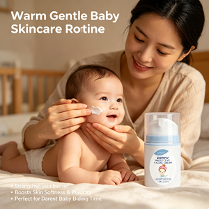 Crème Hydratante et Protectrice Visage et Corps Bébé 50ml à l'Acide Hyaluronique et à la Camomille pour Peaux Très Sèches – Marque Blanche - Product Image 4