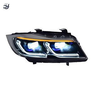 Nouveau kit de rétrofit JY pour phares LED 12V Plug and Play 6000K avec yeux d'ange et clignotants séquentiels pour BMW Série 3 E90 2005-2012 - Product Image 1