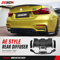 Diffuseur de pare-chocs arrière en fibre de carbone sèche style PSM pour BMW M3 F80 M4 F82 F83 Competition 2014-2018 5 pièces