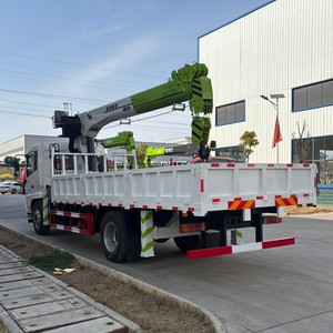 Grue à flèche rigide Dongfeng 4x2 montée sur camion, 8 tonnes, 10 tonnes, 12 tonnes, grue de chargement hydraulique pour camion à vendre - Product Image 6