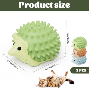 Balle rotative murale en herbe à chat pour animaux de compagnie, jouet naturel en plantes pour chat, jouet à chat en herbe à chat pour nettoyer les dents, hérissons, vente en gros - Product Image 3