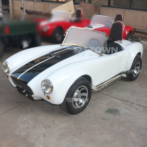 Venta Popular de Auto Deportivo Clásico Mini Eléctrico Blanco, Vehículo Turístico Retro Vintage, Auto Clásico - Product Image 4