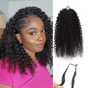 Extensions de cheveux humains au crochet à nœuds invisibles <span class=keywords><strong>Miracle</strong></span> Knots Feather, bouclées birmanes, pré-bouclées pour tresses - Product Image 1
