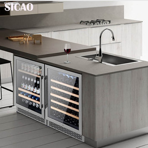 Rượu Vang Tủ Lạnh Nhà Bếp Làm Lạnh Hiển Thị Bia 2 Cửa Đồ Uống Có Thể Mát Tủ Lạnh Tủ Đông Cooler Tủ Lạnh Cửa Kính Được Xây Dựng Trong - Product Image 5