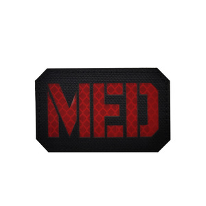 6 colori MED Rescue Bag Badge MEDIC taglio Laser IR emblema Morale riflettente con supporto ad anello a gancio - Product Image 6