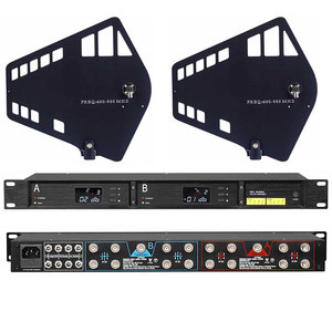 Système <span class=keywords><strong>de</strong></span> <span class=keywords><strong>distribution</strong></span> d'antennes <span class=keywords><strong>de</strong></span> microphone sans fil professionnel 16 canaux UHF, répartiteur d'antennes actives et amplificateur <span class=keywords><strong>de</strong></span> signal 470-952 MHz - Product Image 1