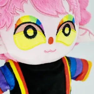 CE OEM Custom Stuffed Cartoon Toy Kpop Doll Cute Soothing Plushie Toys Weighted Kawaii Doll Bedroom Decoration Custom Mascot