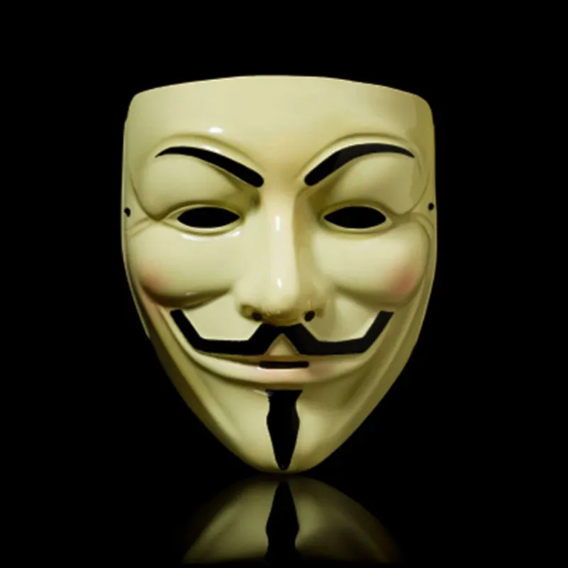 Mascarilla de Halloween para Vendetta, máscara de Cosplay de Guy Fawkes para fiesta, venta al por mayor