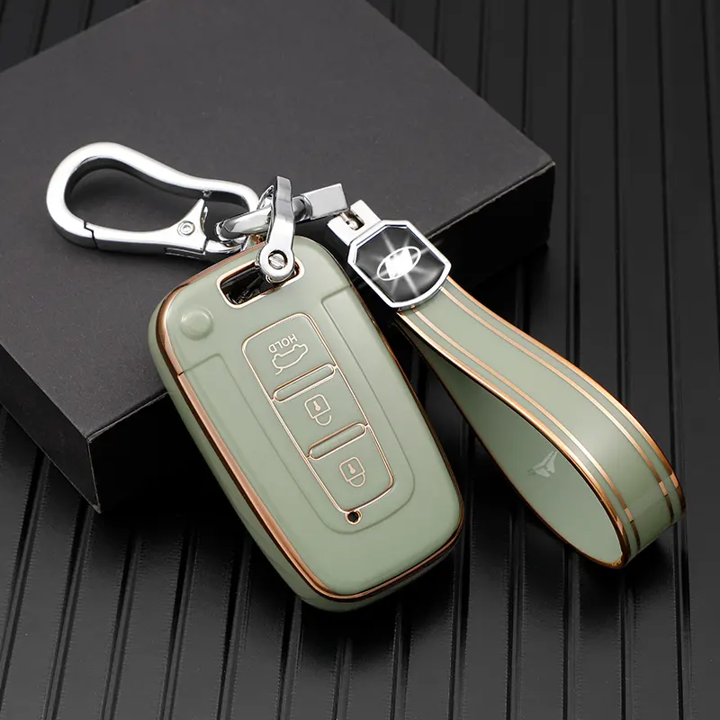 Бесплатные образцы для Hyundai брелок для ключей Чехол Мягкий ТПУ защитный брелок для ключей с брелоком для Hyundai 3 4 кнопки умный автомобильный чехол для ключей
