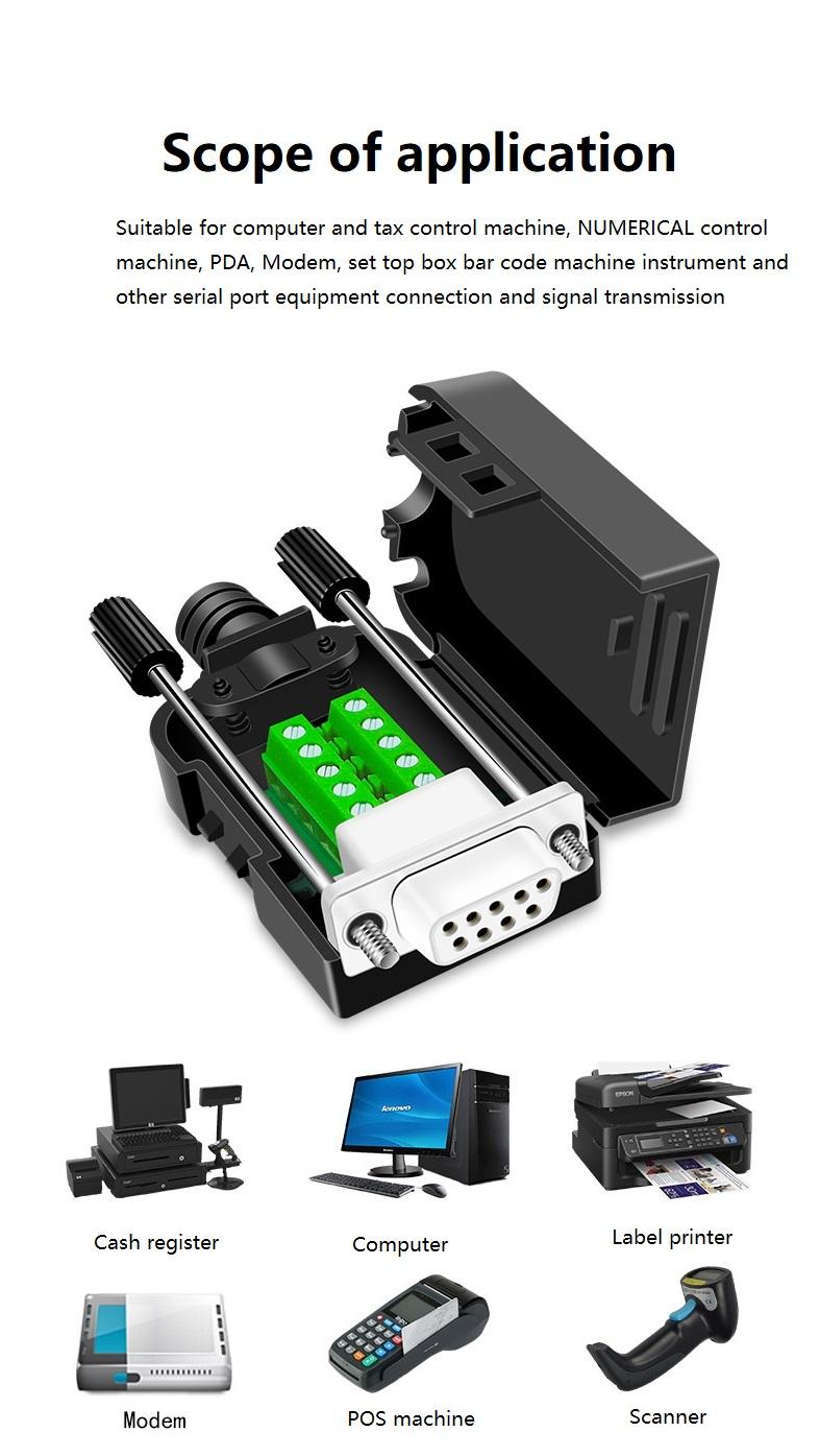 BUELEC Connecteur DB9 Femelle Et Mâle Dans Une Carte De