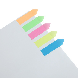 Etiquetas fluorescentes con flechas Comix D6019, pegatinas de índice autoadhesivas de 5 colores para uso en oficinas y escuelas - Product Image 5