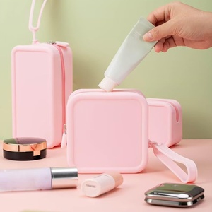<span class=keywords><strong>Portamonete</strong></span> in Silicone a Forma di Cubetto di Zucchero, Piccola Borsa Quadrata per Rossetto e Cosmetici, Borsa da Viaggio Portatile per Articoli da Toeletta - Product Image 1