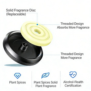 Wholesale PE Solid <strong>Refillable</strong> Long Lasting <strong>Car</strong> Air Freshener Tablets for Air Vent Deodorizing Home Office Aromatherapy Fragrance - Product Image 2