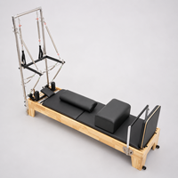 Lit de Pilates Reformer professionnel en bois d'érable, machine de fitness pour l'entraînement du tronc et le remodelage corporel