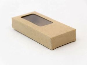 Custom Recycled Craft Paper Box Child Resistant Window Snack Pet Food Packaging Custom Color Gloss/Matt Lamination Custom Size - Product Image 4