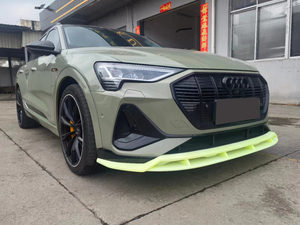 Runde vente exclusive Kit de carrosserie pour Audi Etron mise à niveau <span class=keywords><strong>HY</strong></span> Kit de carrosserie lèvre avant diffuseur arrière ailes supérieures jupes latérales matériau ABS - Product Image 3