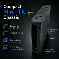 Boîtier d'ordinateur compact Mini ITX K07, châssis de bureau ultra-plat pour mini PC, ordinateur de bureau professionnel, boîtier SFF PC en stock