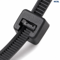Attaches de câbles réutilisables en nylon 66 multicolores pour le câblage des racks de serveurs de centre de données