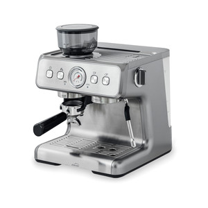 Macchina per caffè espresso Lacor in acciaio inox con macinacaffè integrato automatico per uso domestico - Product Image 1
