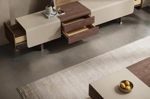 Table basse rectangulaire <span class=keywords><strong>moderne</strong></span> en bois avec rangement et <span class=keywords><strong>meuble</strong></span> <span class=keywords><strong>TV</strong></span> pour salon et chambre à coucher, mobilier écologique pour la maison - Product Image 6