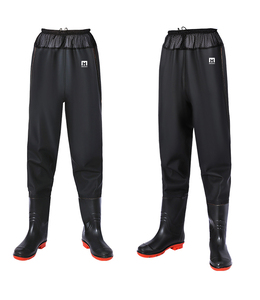 Pour hommes Style pêche <span class=keywords><strong>Waders</strong></span> respirant Nylon hanche Wader pantalon avec semelle en PVC Durable bottes imperméable poitrine Wader - Product Image 2