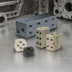 วาล์วไฮดรอลิกแบบเสียบปลั๊กแม่เหล็กไฟฟ้าสำหรับงานมืออาชีพ บล็อกแมนิโฟลด์ไฮดรอลิก - Product Image 5