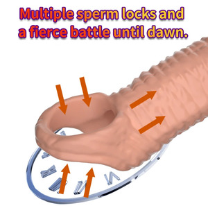 Cincin <span class=keywords><strong>Penis</strong></span> Pembesar <span class=keywords><strong>Penis</strong></span> Granul Stimulasi Klitoris Tahan Lama Ejakulasi Cincin <span class=keywords><strong>Penis</strong></span> Mainan Seks Erotis untuk Pria Produk Seks - Product Image 5