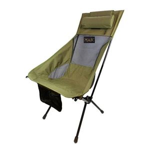 Chaise pliante de camping, de plage ou de jardin, robuste, avec cadre en aluminium et tissu polyester 1000D, portable et pliable - Product Image 5