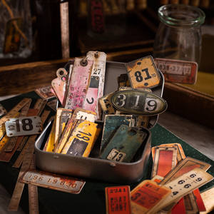 25 autocollants pour cartes rigides par paquet Codage Archive Series Vintage Labels Handbook Decorative Material 6 - Product Image 2