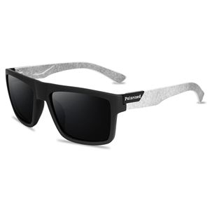 Gafas de Sol Polarizadas de Lujo Unisex, Montura Cuadrada Gris de PC, Protección UV400, para Conducir, Pescar y Deportes - Product Image 2