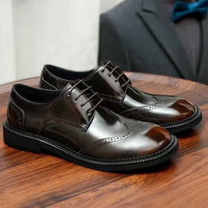 Nuevos Zapatos Casuales de Hombre, Lujosos y Modernos, Transpirables, de Diseño, Hechos a Mano, de Cuero, con Cordones, Antideslizantes - Product Image 5