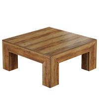 Mesa de Centro Cuadrada Estilo Farmhouse Tribesigns de 39 Pulgadas, Patas Resistentes, Muebles de Grado Comercial para Vestíbulo de Hotel u Oficina