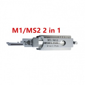 Outil de serrurerie Lishi M1/MS2, crochetage 2-en-1 pour serrures M1/MS2 Master Lock pour porte de maison - Product Image 3