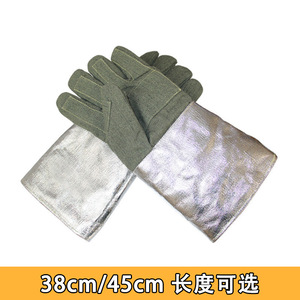 High Temperature Resistant <b>Gloves</b> Fiberglass Shell Nomex Liner 1000C Heat Protection Welding Safety <b>Gloves</b> - Product Image 4