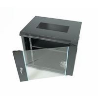 Baie de serveur réseau murale 9U, armoire d'équipement standard en acier de 19 pouces
