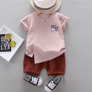 Dachang Suministra Ropa para Niños de 0 a 5 Años, Ropa para Niños, Ropa para Niños, Camiseta de Algodón, Pantalones Cortos, Traje de Dos Piezas - Product Image 1