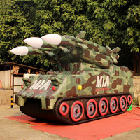 Modelos Militares Inflables de PVC ZX-A46 Personalizados por el Fabricante, Aviones, Tanques, Autos, Decoraciones Publicitarias para Exteriores