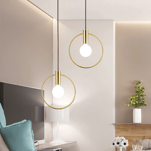 <span class=keywords><strong>Luminaire</strong></span> <span class=keywords><strong>suspendu</strong></span> moderne <span class=keywords><strong>en</strong></span> forme de boule de <span class=keywords><strong>verre</strong></span>, lampe suspendue avec anneau doré, éclairage décoratif pour chambre à coucher, salon, magasin, restaurant - Product Image 2