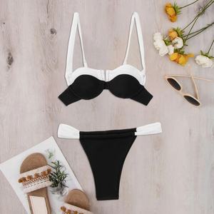 Traje de Baño Bikini de Dos Piezas Sexy de Talla Grande con Cuello en V y Tanga para Mujer, Nuevo OUTPACE de Secado Rápido con Push-Up - Product Image 2