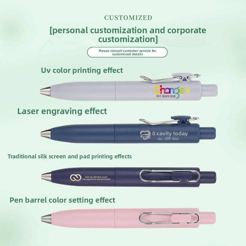 Striped Polka Dot Metal Ballpoint Pen