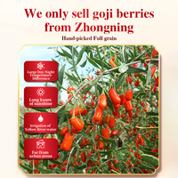 Baies de Goji Premium du Ningxia, Première Récolte, Grandes Tailles, Séchées, Rouges, Douces, Vente en Gros Direct Usine pour Cuisine, Thé et Boissons