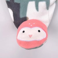 Kustomisasi pabrik Romper musim dingin Fashion bulu beludru Jumpsuit dengan ritsleting hangat Creepers piyama bulu domba bayi