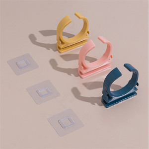 Wall Mounted Hair Dryer Holder Adhesive <b>Plastic</b> Bathroom <b>Shelf</b> Minimalist Design Durable Storage Rack - Product Image 5