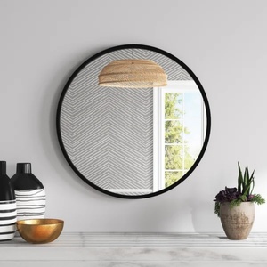 Meilleures ventes, décoration de maison moderne et luxueuse, miroir mural rond avec cadre doré et noir pour chambre à coucher, salle de bain - Product Image 2