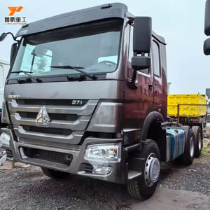 SinoH0WO Truk Traktor Trailer Head Bekas Euro 2 Diesel Weichai 371 HP Setir Kiri Howo 50 Ton 6x4 - Product Image 2