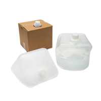 Seau en plastique carré de 10L/20L en boîte, prix bas, bonne étanchéité, sans fuite, sans poignée, pliable, trous, robinet