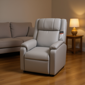 Sillón Reclinable de Masaje Gris Claro, para Uso Doméstico, Enchufable, 110-240v - Product Image 2