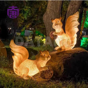 Lámpara Moderna Luminosa con Forma de Ardilla 3D, Escultura de Animal de Fibra de Vidrio para Decoración de Jardín y Césped, Oferta de Ramadán - Product Image 5