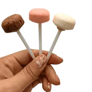 Sıcak satış Mini yuvarlak şekil tatlı Pop süt lezzet halkası lolipop