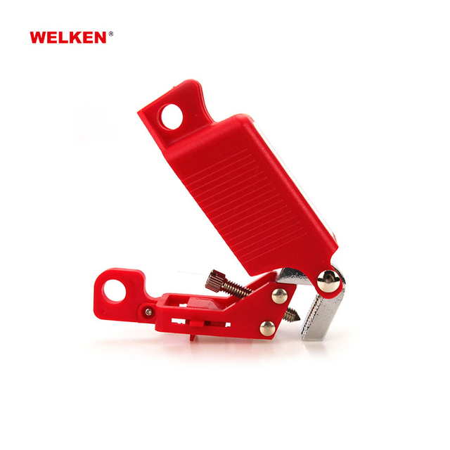 ABS Plastic and Steel LOTO Grip Tight Circuit Breaker Lockout Small MCB Lock Electrical Breaker Lockout
